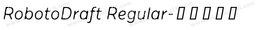 RobotoDraft Regular字体转换
